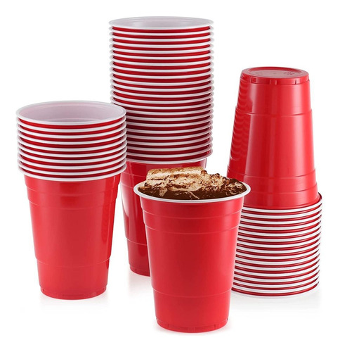 Copo Para Festa Halloween Red Cup 400ml Vermelho- Kit 25un