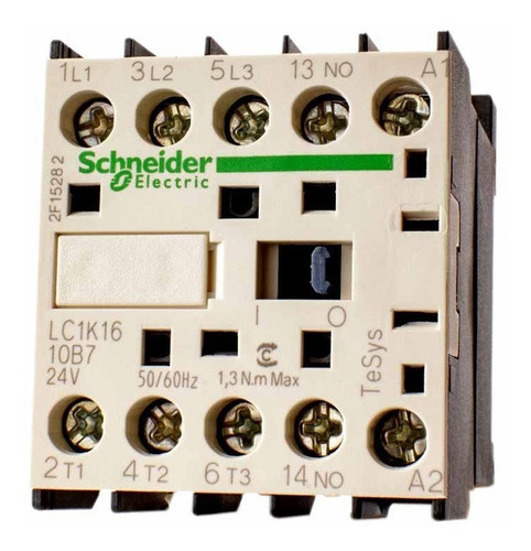 Mini Contactor Schneider 16a Bobina 24v 1na Lc1k1610b7