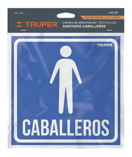 Cartel Sanitario hombres Señalamiento de seguridad – Safety Depot Mx