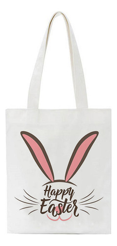Bolsas Tipo Cesta K Easter Bunny Para Niños, Lona Y Algodón