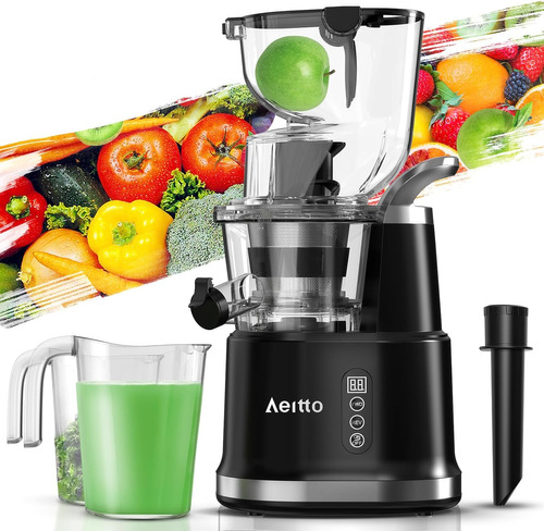 Aeitto Juicer De Prensa En Frío, Exprimidor Vertical Entero,