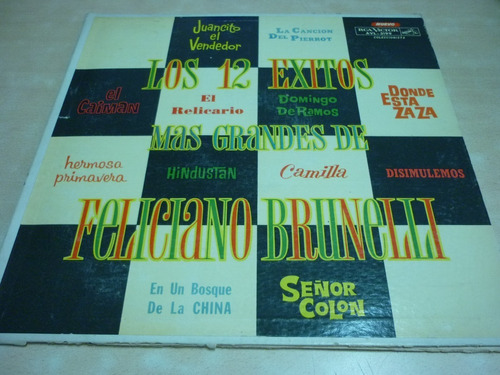 Feliciano Brunelli 12 Grandes Exitos  Vinilo Excelente