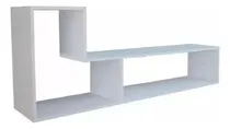 Comprar 1 Modulo L Mesa Tv Led Rack Armado Blanco 18 Mm