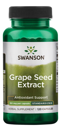Extracto Semilla De Uva Swanson 50 Mg 120 Cápsulas