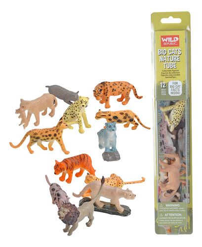 Wild Republic Big Cats Nature Tube, Regalos Para Niños, Sumi