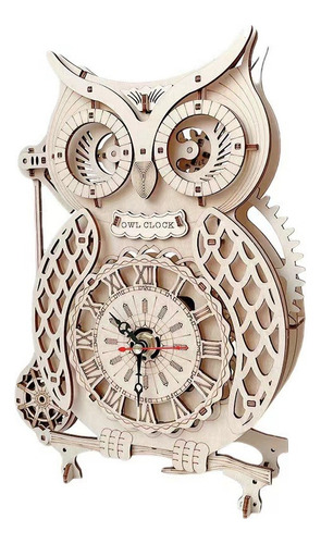 Bonito Reloj De Rompecabezas 3d Con Forma De Búho, Retro