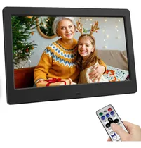 Comprar Kuiiyer E321 Porta Retratos Digitales Marco Para Fotos Digitales De 10.1 In Con Control Remoto Compatible Con Video1080p Mp3\u002F4