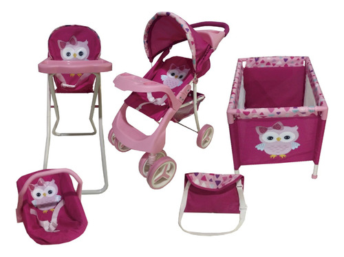 Set De Muñecas 5 En 1 Modelo Corazones Unicornio Babykits