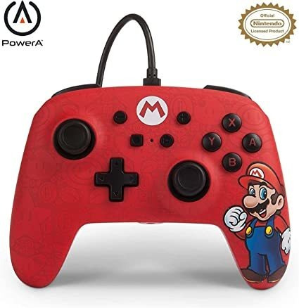 Control Súper Mario Rojo Para Nintendo Switch 