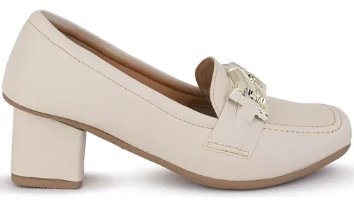 Mocassim Salto Baixo Quadrado Elegante e Atemporal M-570 — R$ 72,10 em Mercado Livre, 40% OFF