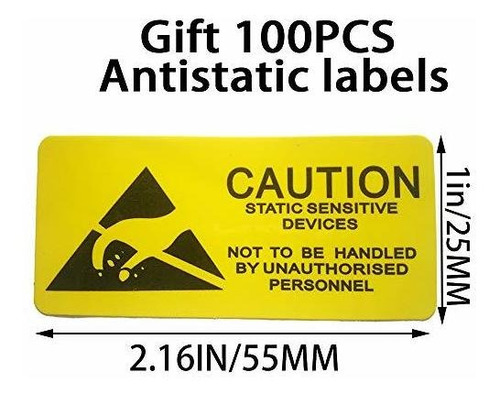 Imagen 9 de 9 de Daarcin 100 Bolsas Antiestáticas De 5,9 X 7,87 Pulgadas / 1