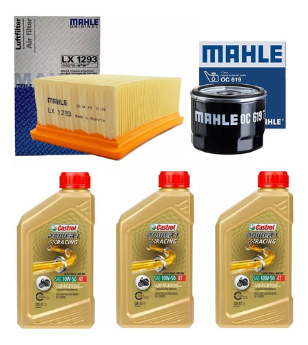 Kit Service Bmw F 800 Gs 08 18 Filtros Mahle + Aceite Ryd