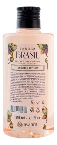 Essência 210 Ml Orquídea Cattleya Para Difusor De Varetas