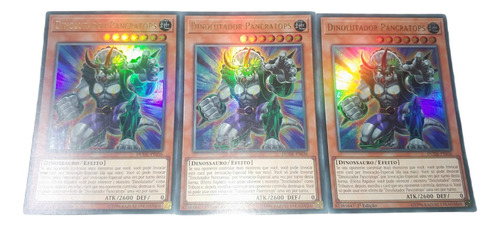 Yugioh - 3x Dinowrestler Pankratops Ultra Em Português 