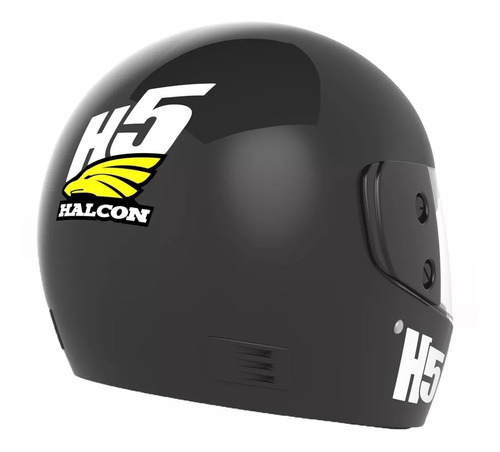 Casco Moto Halcon H5 Integral Color Negro Avant Motos