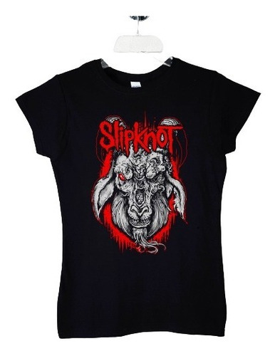 Polera Mujer Slipknot Goat Rock Nu Metal Abominatron  