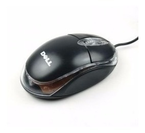Imagen 1 de 6 de Mouse Dell Óptico Usb Con Luz Led Alambrico Nuevo