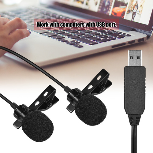 Micrófono Lavalier Usb Para Micrófono De Vídeo Con Clip Ando