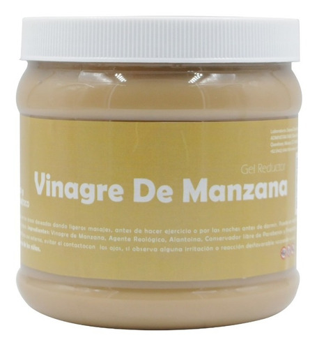 Gel Reductivo Con Vinagre De Manzana 1 Kilo. Envio Gratis