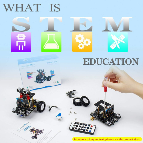 Kit Coche Robots Stem Educativo Niños 10 Compatible Microbit