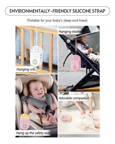 Baby Sound Machine White Noise Sleep Champine, Suave Y Cálid