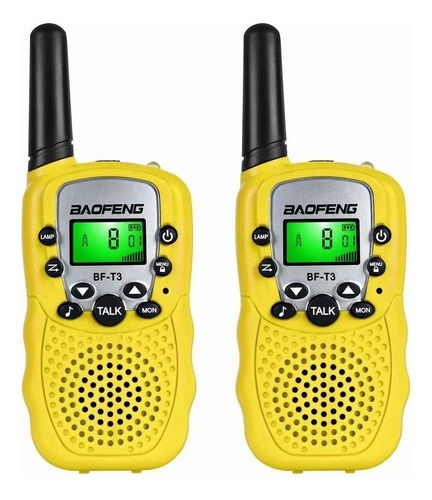 . Radio Walkie Talkie Con Banda Infantil, Amarilla
