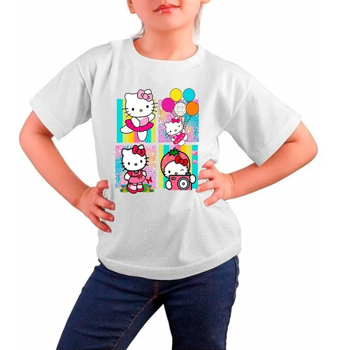 Polera Estampada 100% Algodón Niña Hello Kitty Exclusividad