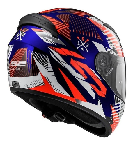 Imagen 4 de 10 de Casco Ls2 352 Tribal Red White Blue 2020 Full Devotobikes