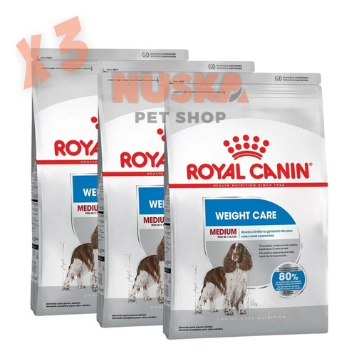 Royal Canin Medium Weight Care 3 Kg X 3 Unidades Mediano