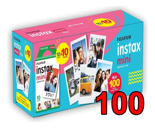 Filme Instax 100 Poses Nova Embalagem, Entrega Rápida