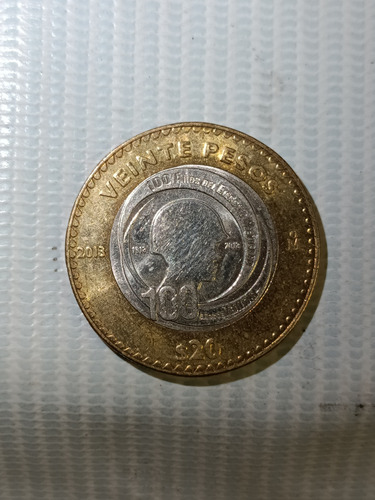 Moneda De $20, Cien Años Del Ejercito Mexicano