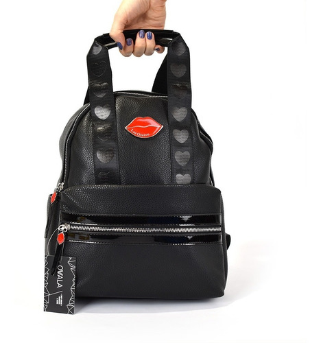 Mochila Mujer Cuero Sintetico Las Oreiro Original Boca Dama