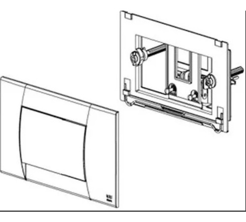 Imagen 3 de 9 de Tapa Boton Deposito Tecla Suma Ideal Universal Blanca 84010