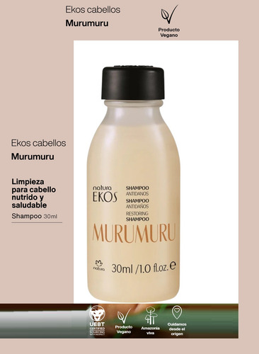 Shampoo Ekos Mini 30ml Natura Vegano