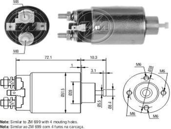 Imagen 1 de 7 de Solenoide Mitsubishi Hyundai Accent/etc