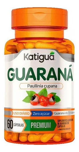 Guaraná - 60 Cápsulas - Katiguá Sabor Sem sabor