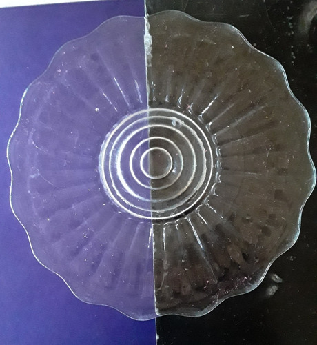 Imagen 3 de 5 de Plato Para Servír, Vidrío. Cc.