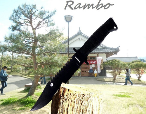  Rambo   Táctico Acero 31 Cm. Camping Supervivencia