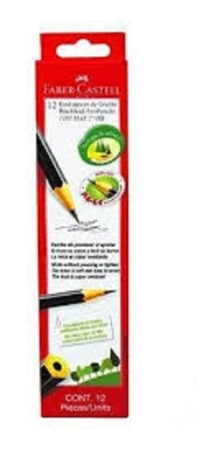 Imagen 1 de 5 de Lapiz Negro Faber Castel Grafito 1205 Nro 2 Hb Caja X12 Unid