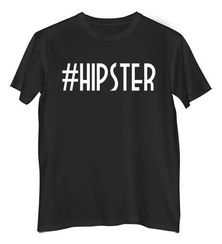 Remera Hombre Color Hashtag Hipster