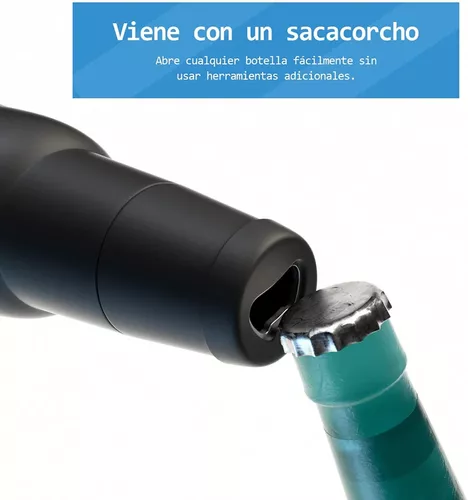 Botella de cerveza aislada 3 en 1, de acero inoxidable y sellada al vacío,  hielera para latas y agua, con destapador. Mantén a las latas de aluminio