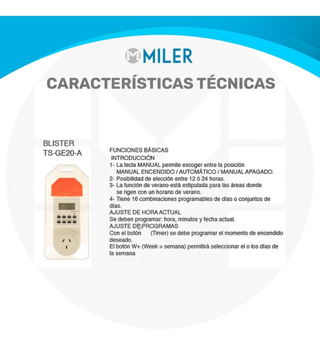 Interruptor Timer Horario Digital Enchufable Programable