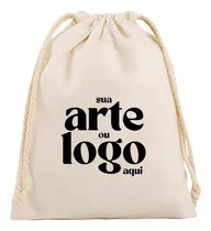 Comprar 10 Saquinho Algodão Ecológico Tamanho 10x15  Personalizado