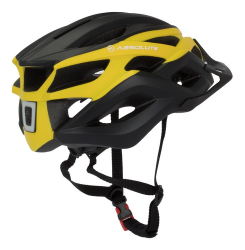 Capacete Absolute Wild Flash Pre/amarelo C/ Led Usb