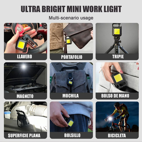 Mini Linterna Led De Bolsillo Recargable 8000 Lúmenes (Usado)