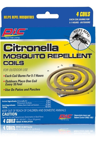Espiral Repelentes De Mosquitos De Citronela Pic