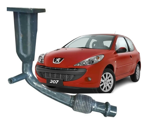 Reemplaza Catalizador Peugeot 207 + Flexible Inox - Emulador