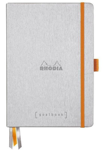 Goalbook Rhodia A5 Capa Dura Silver