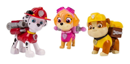 Set Paw Patrol Marshall Rubble Skye Nickelodeon Spin Master