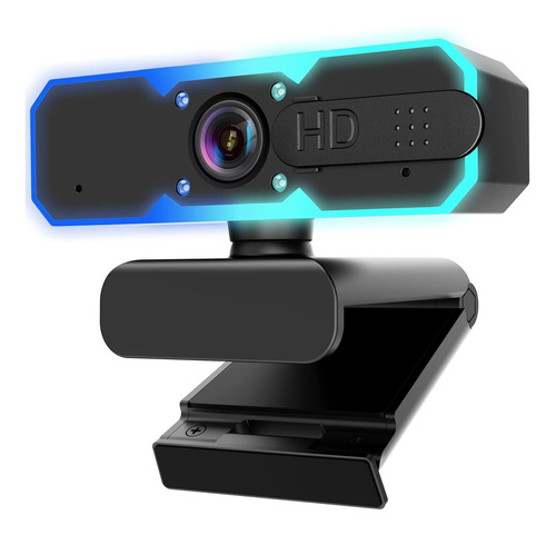 Gaming Webcam Hd 1080p Webcam Con Luz, Streaming Webcam...